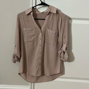 Light pink button down from express